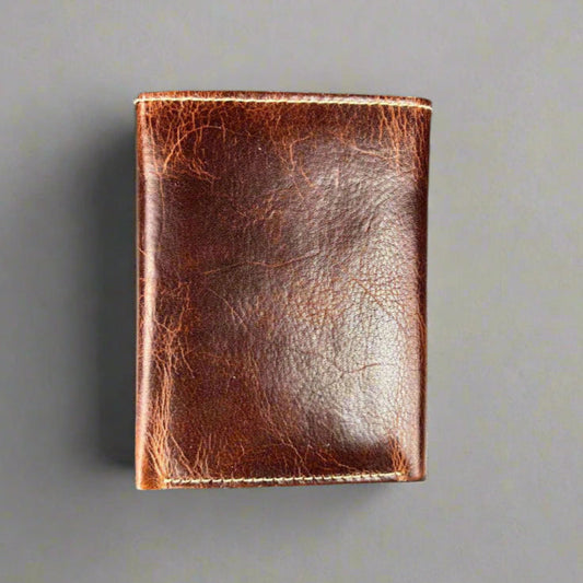 Men’s Slim Trifold Cow Leather Wallet