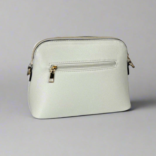 Temptation Italy Faux Leather Small Crossbody Bag with Floral Design