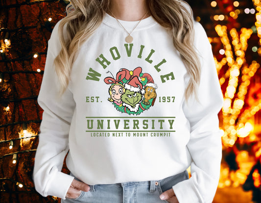 Sweatshirt Or T-Shirt Or Hoodie Christmas Whoville University