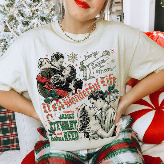 Sweatshirt Hoodie Or T-Shirt Christmas Its a Wonderful Life Parody Sleeve Print Offered