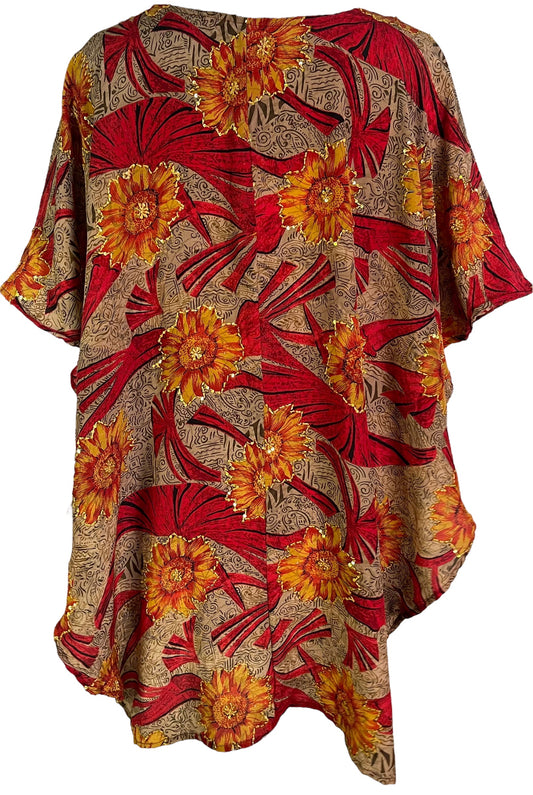 PRC6688 Avatar Pure Silk Waterfall Top