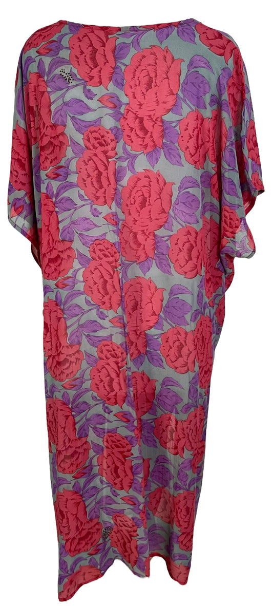 PRG5829 Sheer Avatar Pure Silk Maxi Kaftan