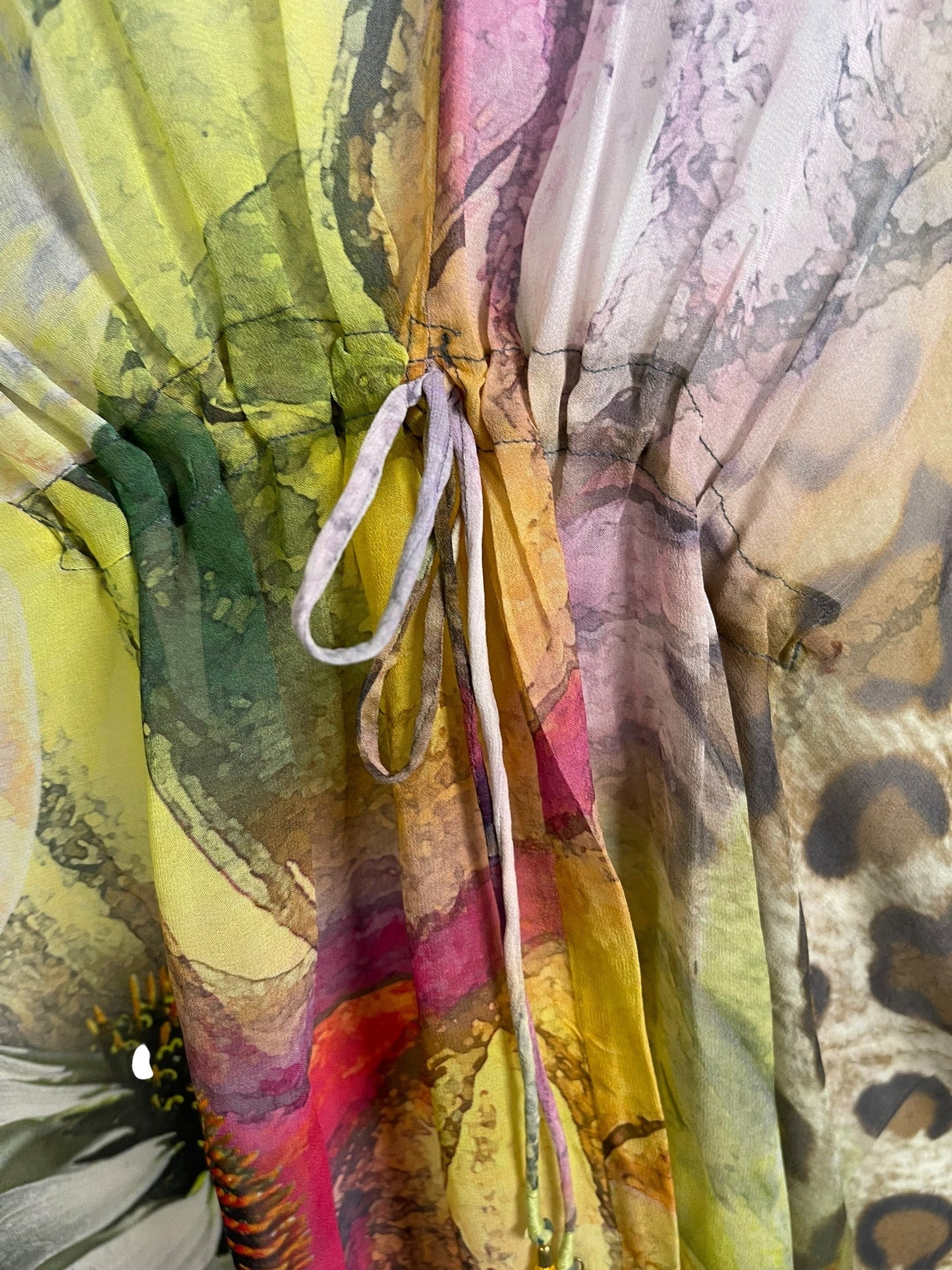 PRG6798 Sheer Avatar Pure Silk Maxi Kaftan