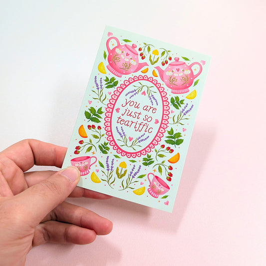 You Are Just So Teariffic | Mini Greeting Card