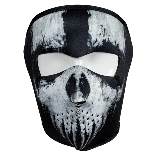 ZANheadgear Full Face Black Skull Neoprene Mask
