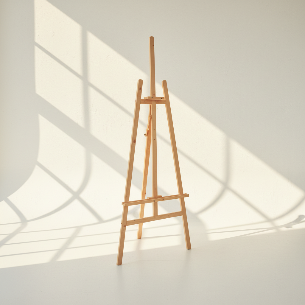 64'' Lyre Easel - Economical Pine Easel