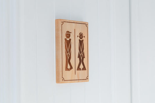 Affichette toilettes "Besoin urgent!"