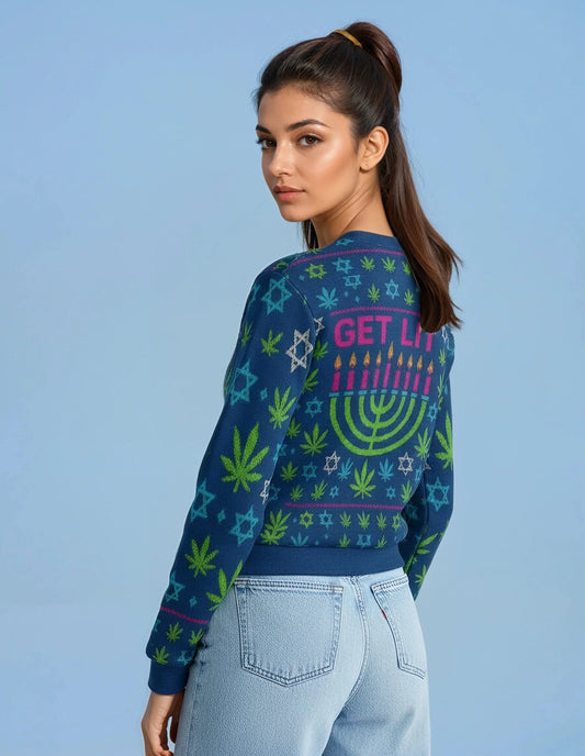 Get Lit Hannukah Sweatershirt