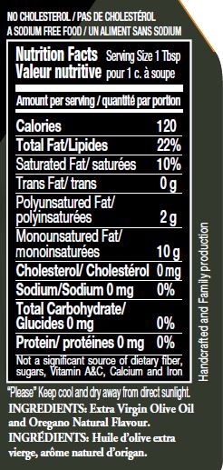 Natural Oregano Olive Oil