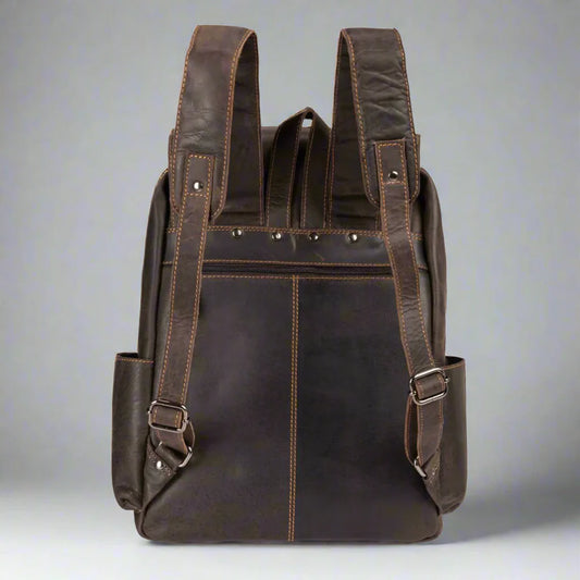 Greenwood Leather Vintage Laptop Backpack