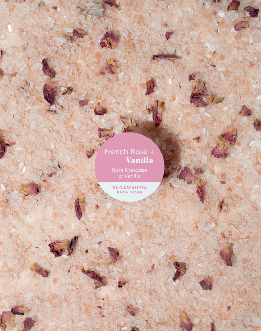 French Rose + Vanilla Replenishing Bath Soak