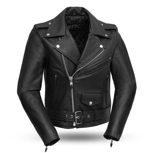 Women’s Motorcycle Leather Jacket. Quilted Thermal Liner & Cowhide