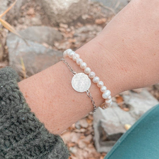 FLEUR DE VIE | Bracelet en acier inoxydable