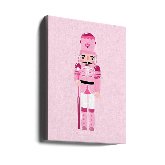 Wall art Pink Nutcracker Canvas Print