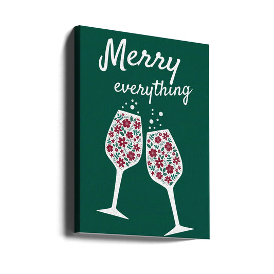Wall art Merry Everything Canvas Print