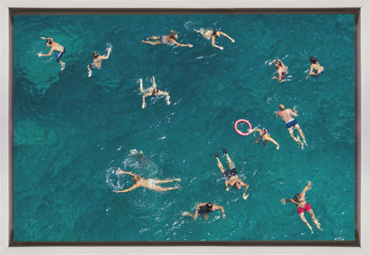 Wall art Blue water swim
