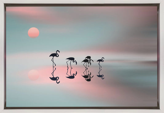 Wal Art Family flamingos.