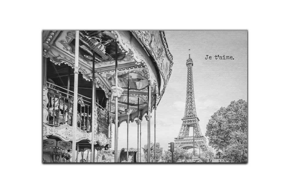 Metal Print Je t’aime - Paris