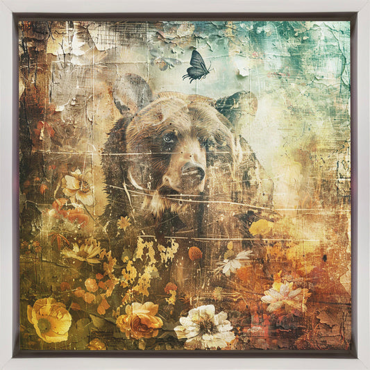 Wall art Floral Animals Vintage Art Illustration 06