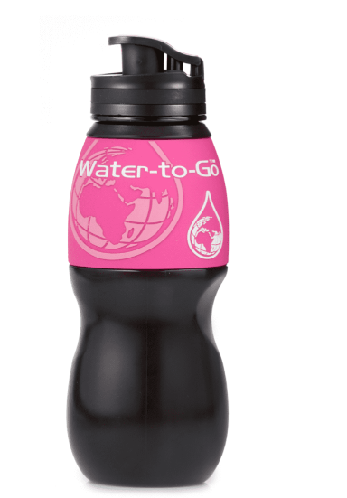 WatertoGo 75cL Water Purification Filter Bottle Removes Contaminants by 99.9%