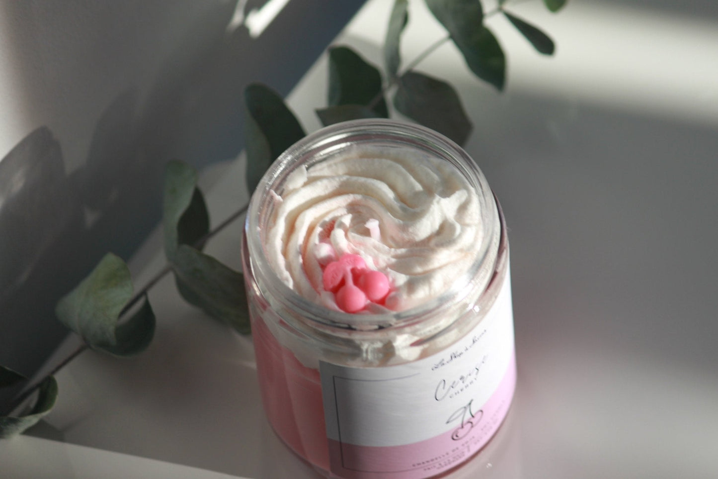 Chandelle de soya 16 oz - Cerise