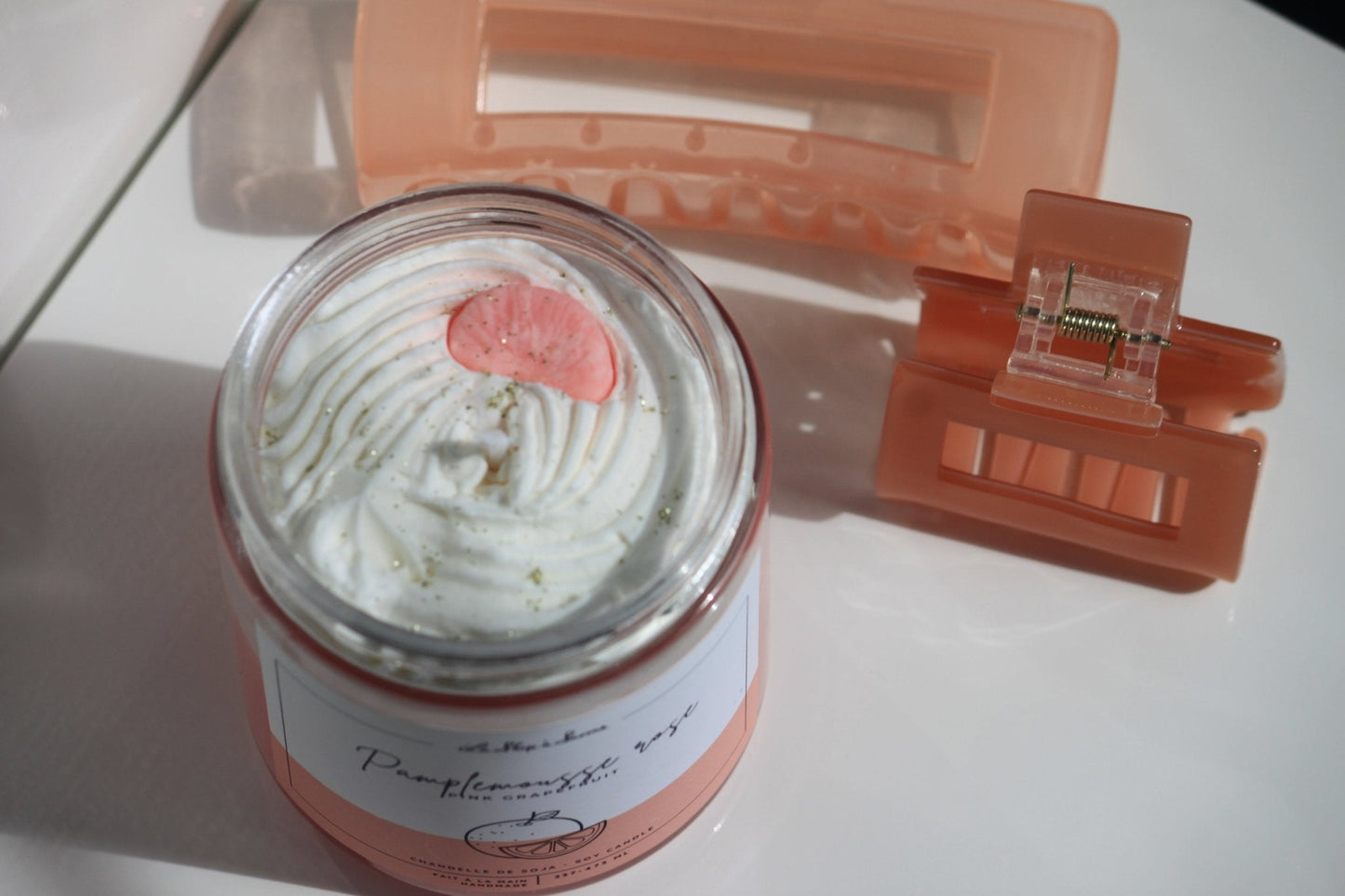 Chandelle de soya 16 oz - Pamplemousse rose