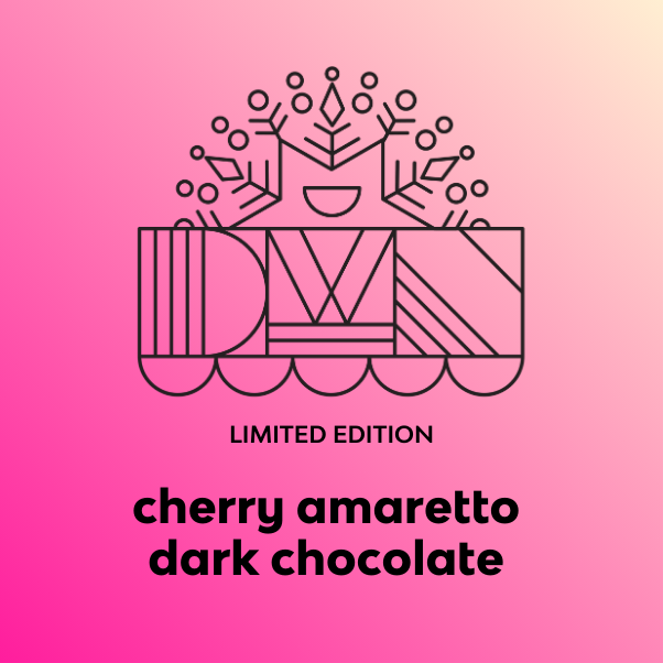 cherry amaretto dark chocolate bar
