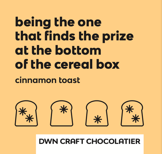 cinnamon toast milk chocolate bar
