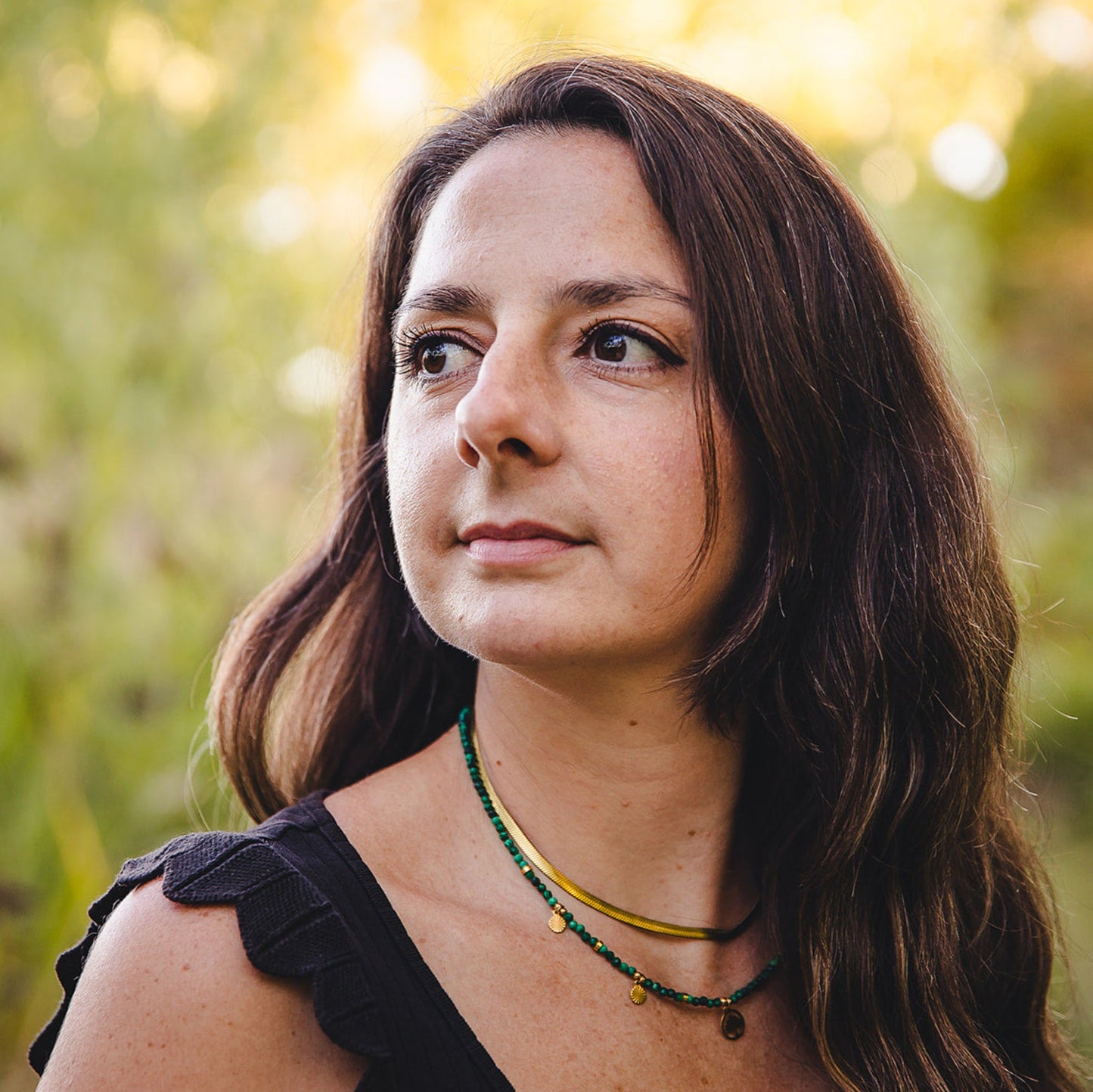 Collier ras de cou doré en acier inoxydable 18K | CLÉOPÂTRE