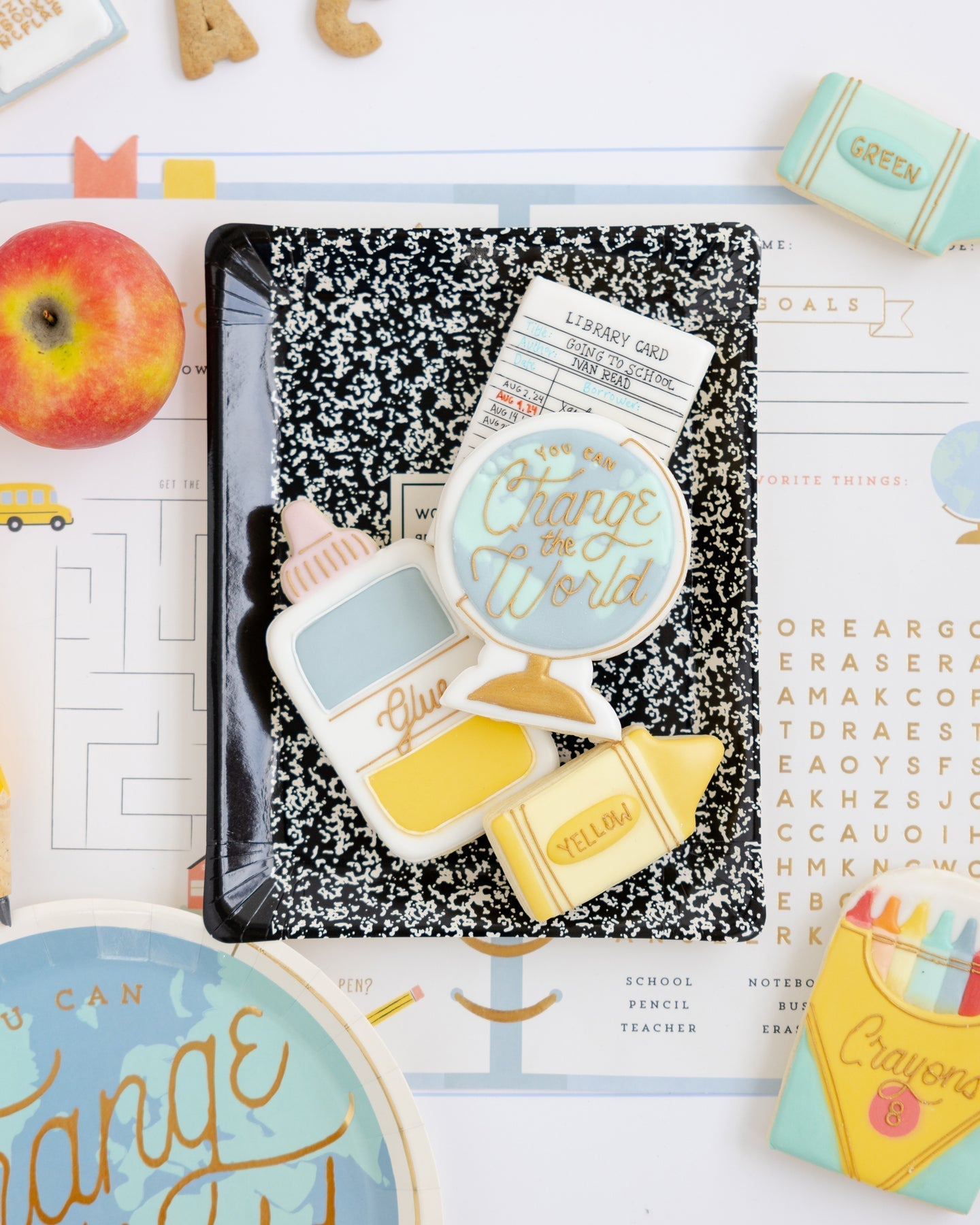 Composition Notebook paper Plates