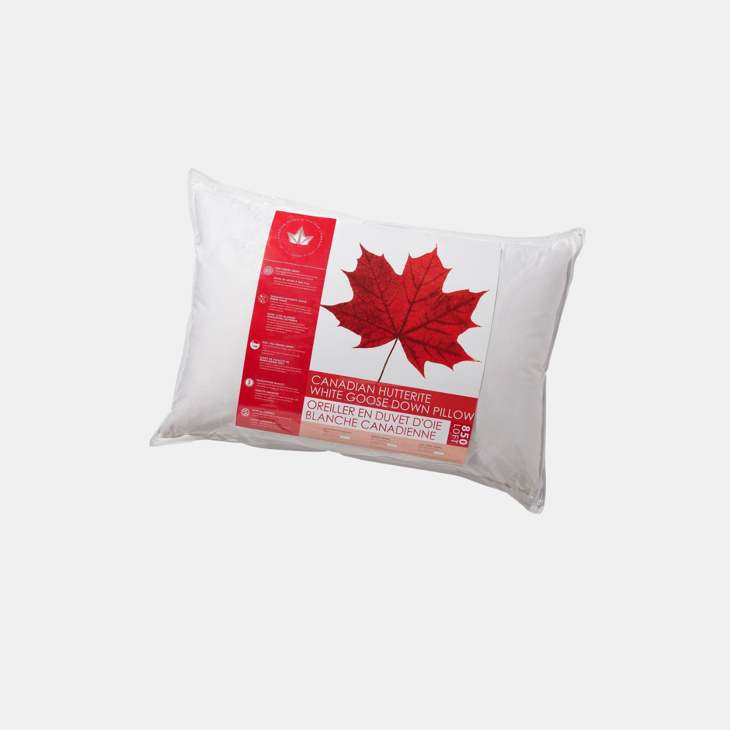 850 Loft Hutterite Goose Down Pillow