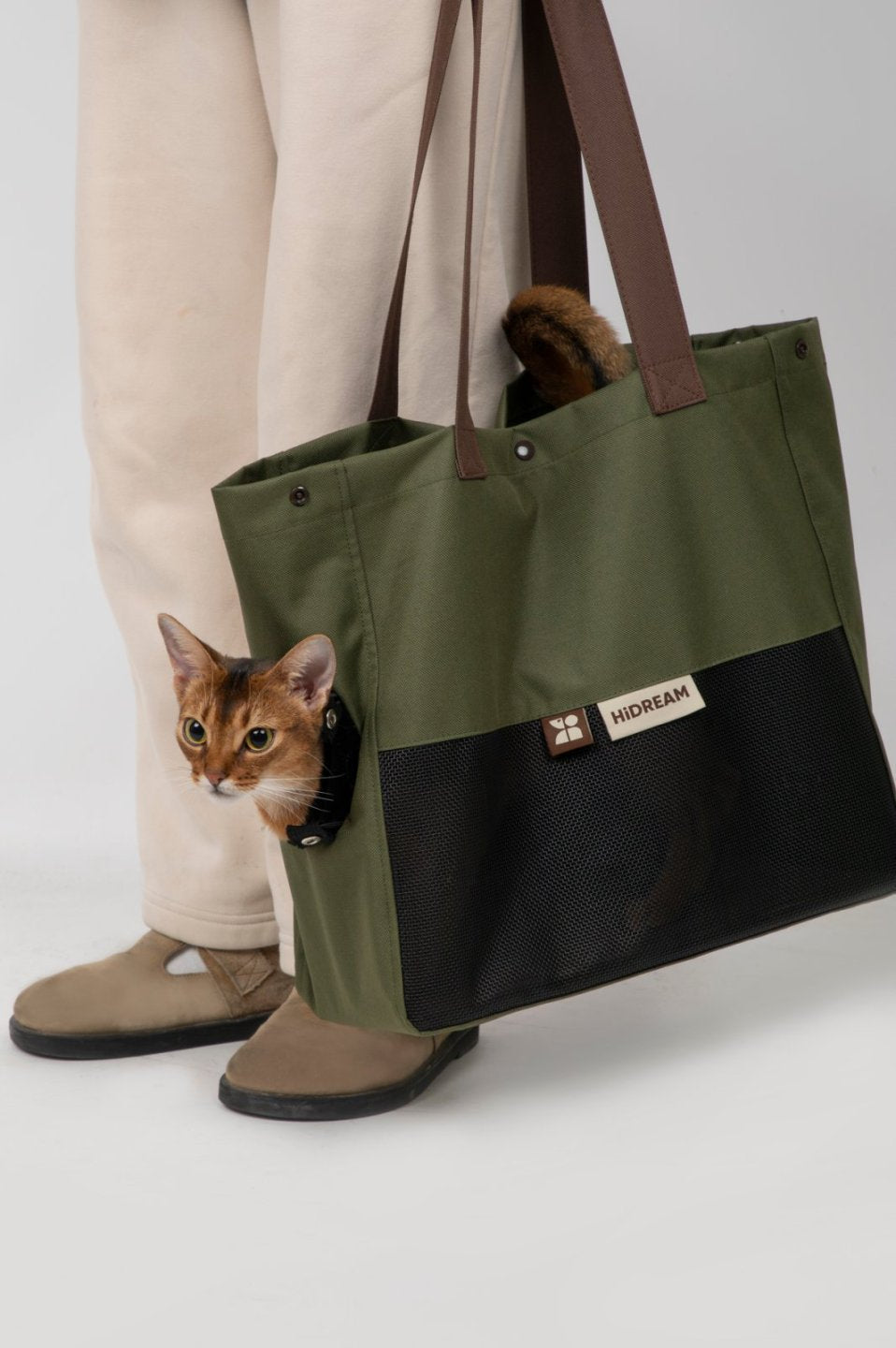 Color-Block Shoulder Pet Travel Bag | Momopets™ GoBuddy Series
