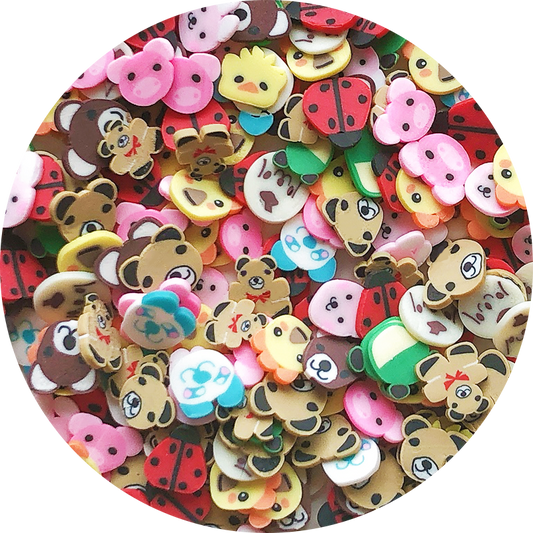 Cute Animals Fimo Slices Mix
