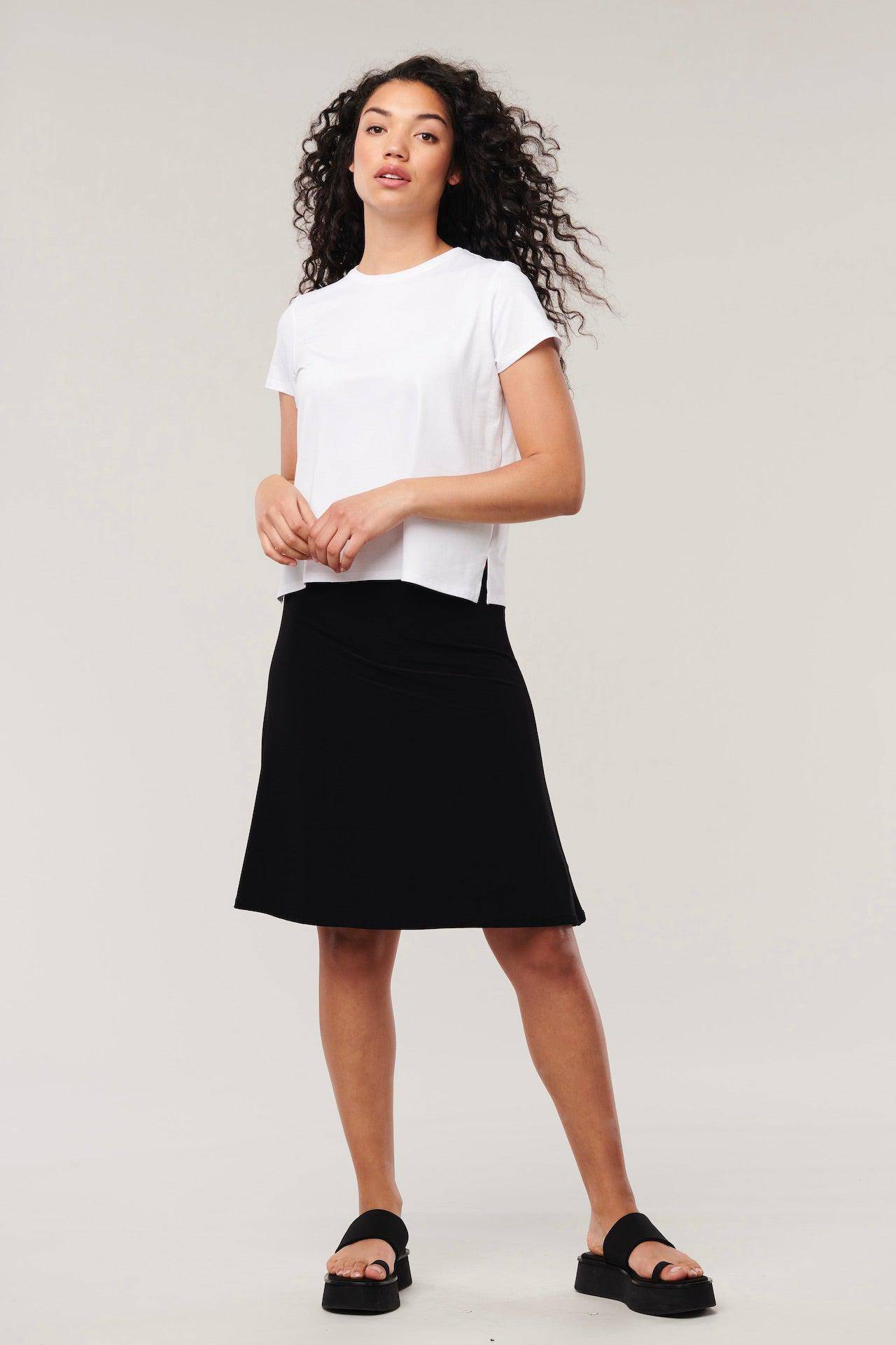 Jupe réversible Halle – Tricot jersey infroissable