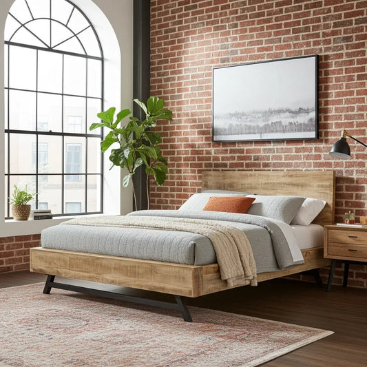 Cadre de Lit King en bois massif de Manguier