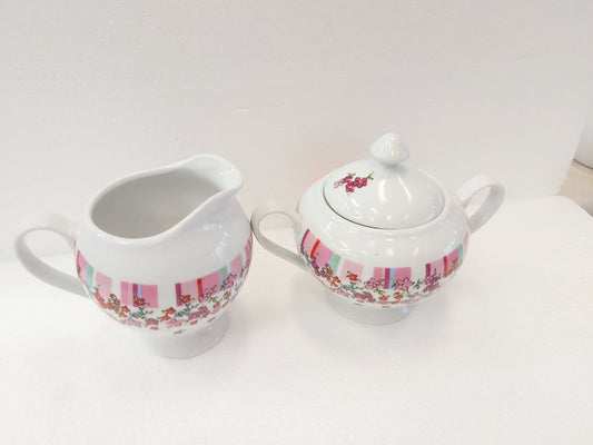 Luminarc 4" Footed Sugar & Creamer Set Liberty