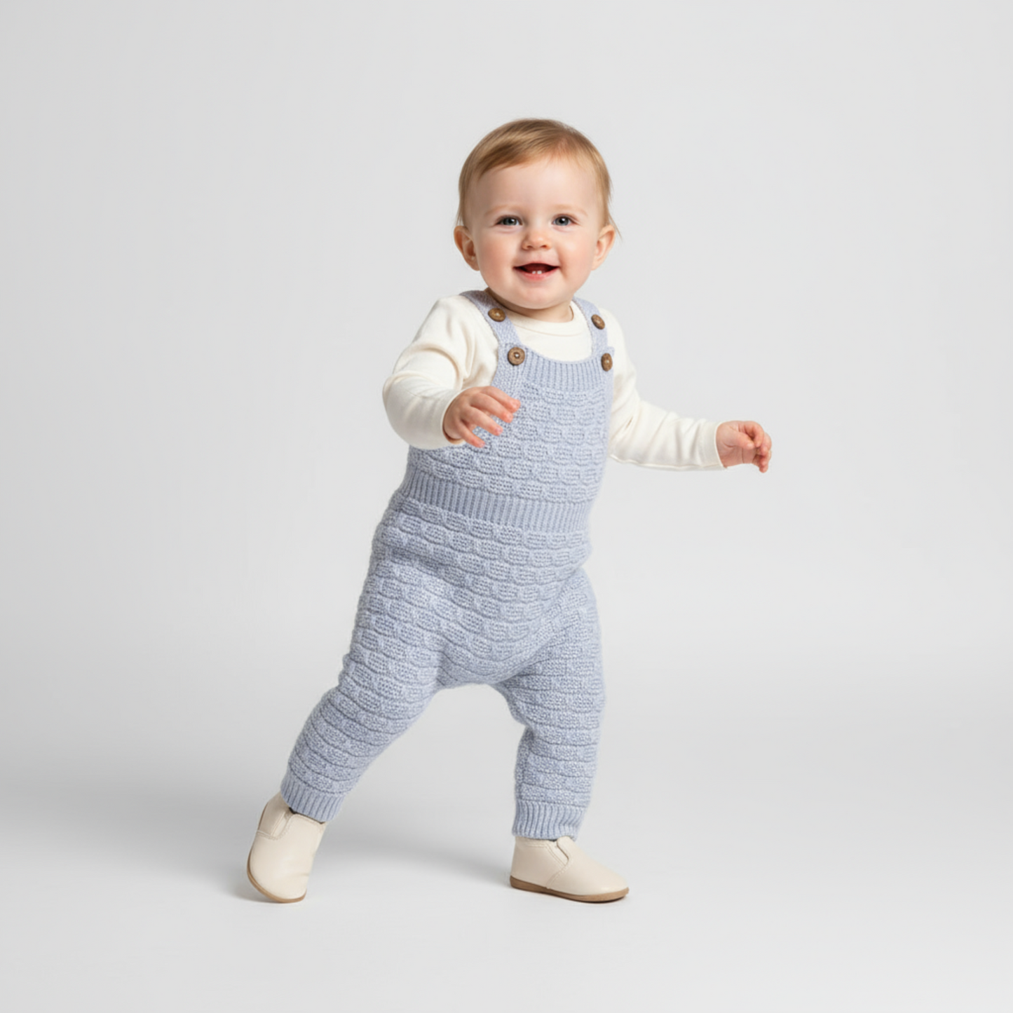 Knitted Newborn Overall Set