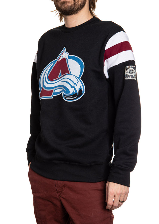 Colorado Avalanche Varsity Retro Style Crewneck Sweatshirt