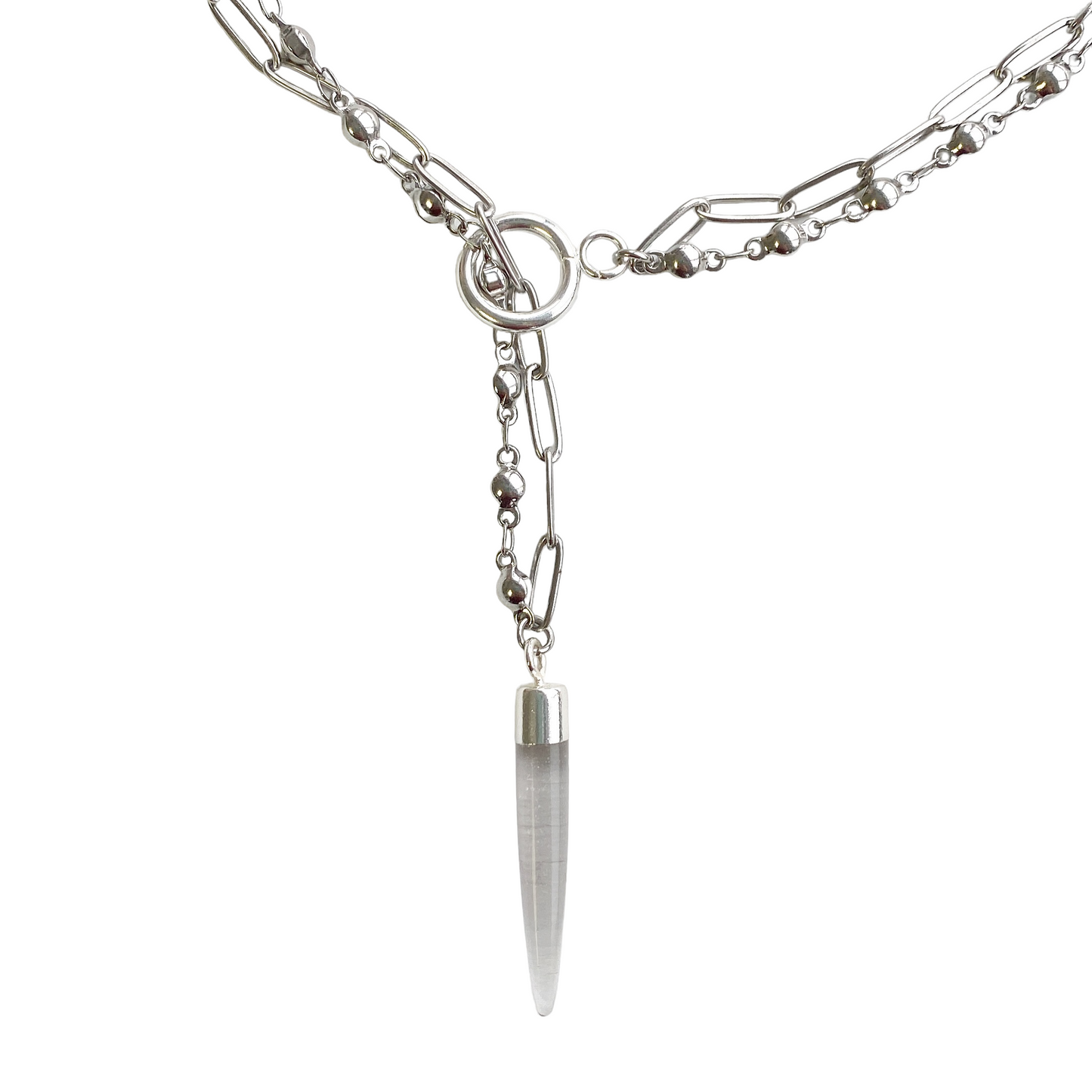 Crystal Quartz Lariat