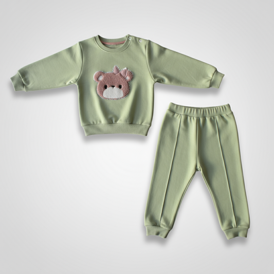 Puffy Bear Girls Jogger Set