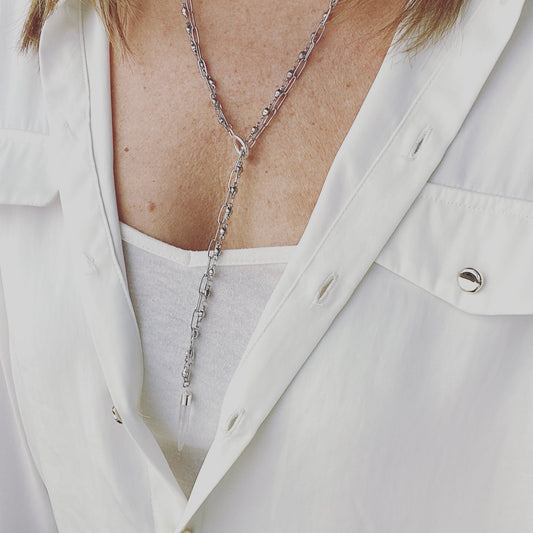 Crystal Quartz Lariat