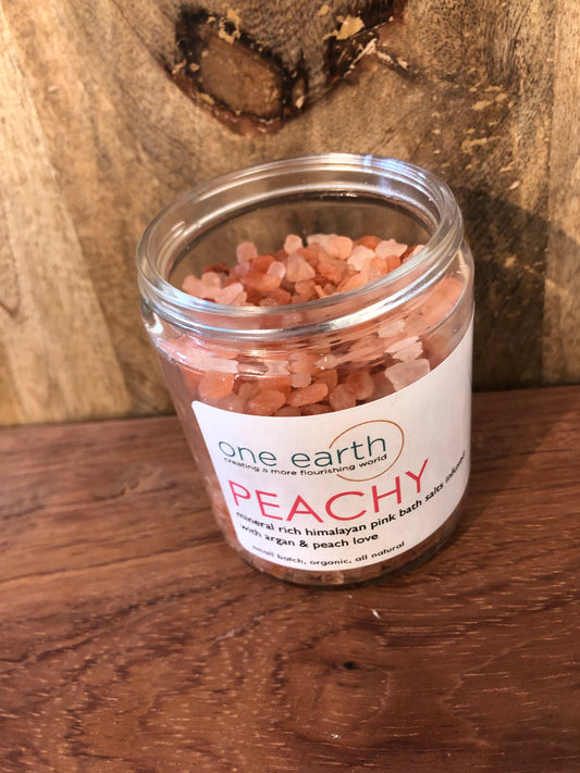 Argan Oil Bath Salt Soak - Peach + Vanilla
