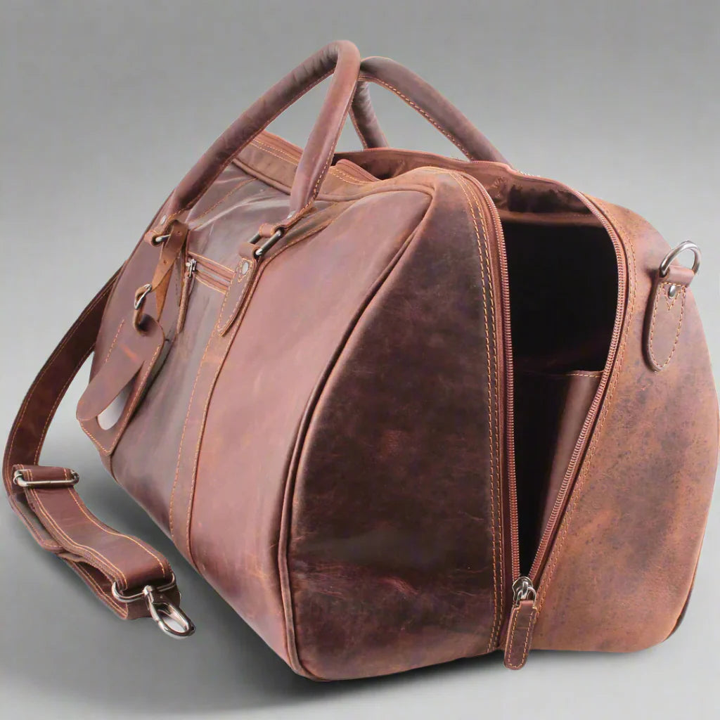 Greenwood Leather Weekend Travel Bag