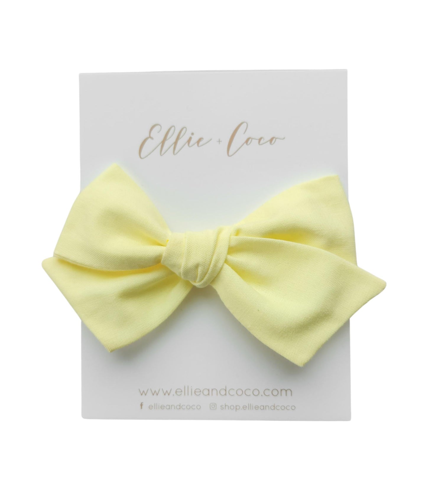 Iced Lemon Oversize Bow