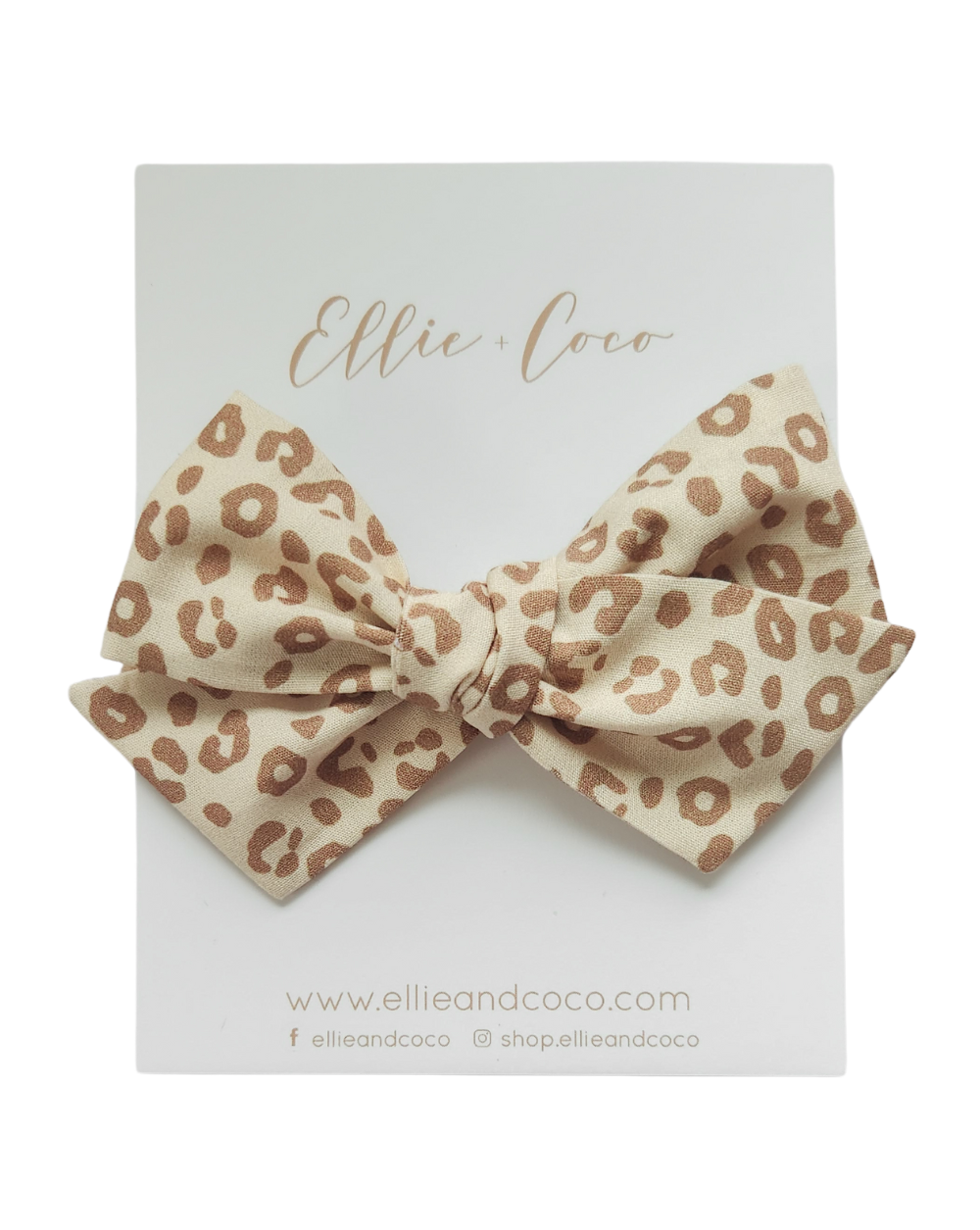 Leopard Oversize Bow