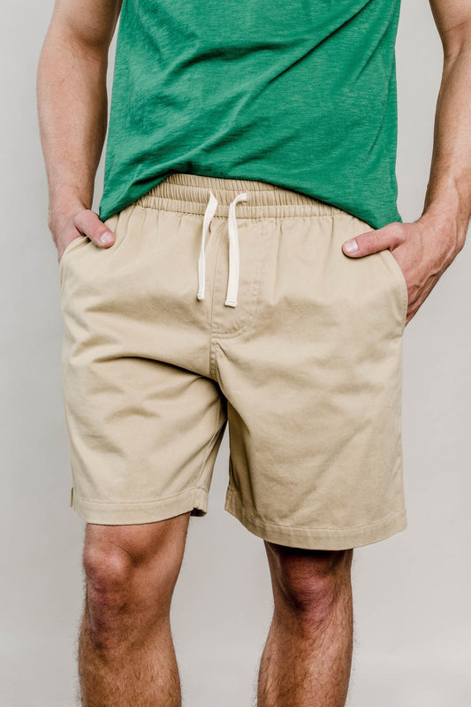 United By Blue Mens Spence Cotton Stretch Athletic Shorts