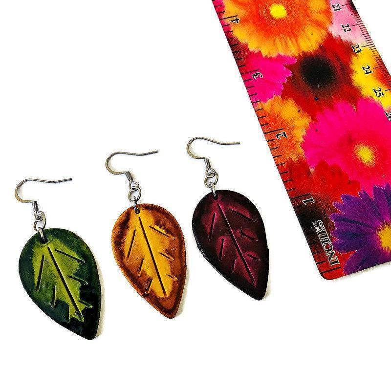 Mix and Match Leaf Earring Set