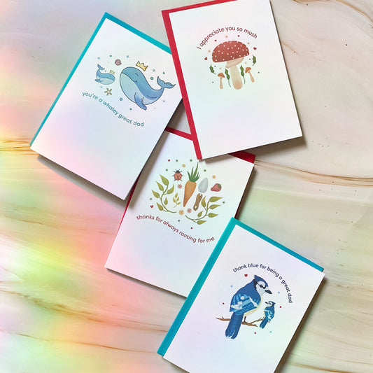 Thank Blue | Father's Day | Mini Greeting Card