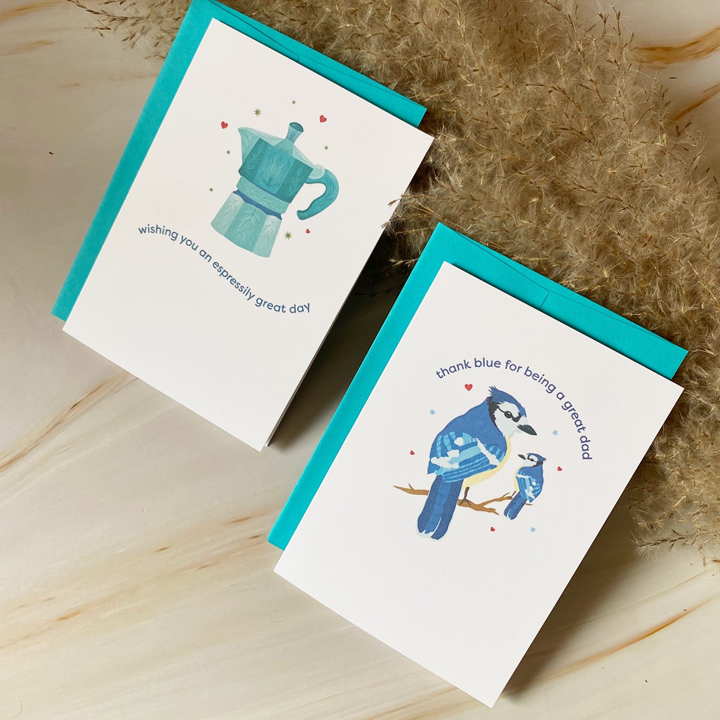 Thank Blue | Father's Day | Mini Greeting Card