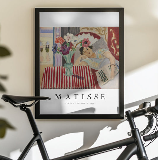 Wall art Femme Et Anémones